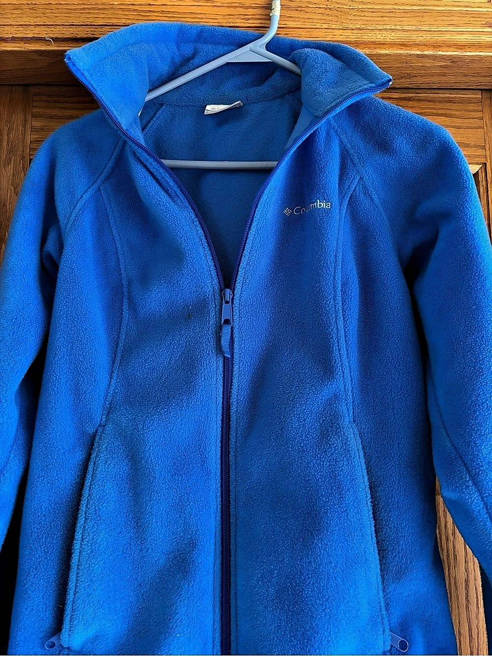 Columbia Benton Springs Full Zip Fleece Jacket Blue Size Small